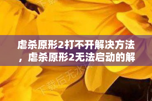 虐杀原形2打不开解决方法，虐杀原形2无法启动的解决方法