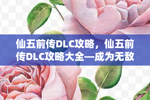 仙五前传DLC攻略，仙五前传DLC攻略大全—成为无敌修仙者的必经之路