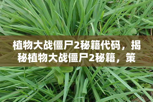 植物大战僵尸2秘籍代码，揭秘植物大战僵尸2秘籍，策略与技巧，轻松应对僵尸入侵！