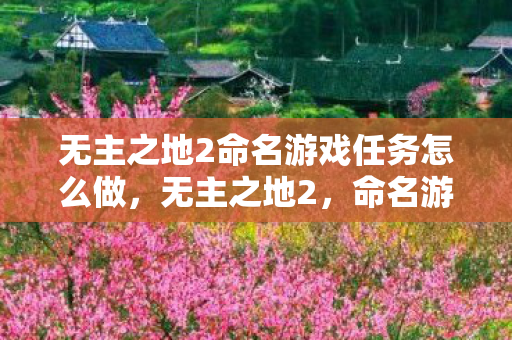 无主之地2命名游戏任务怎么做，无主之地2，命名游戏—自由世界的冒险之旅