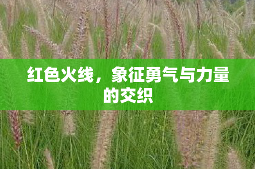 红色火线，象征勇气与力量的交织