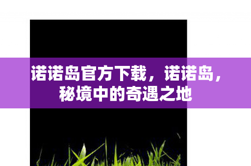 诺诺岛官方下载，诺诺岛，秘境中的奇遇之地