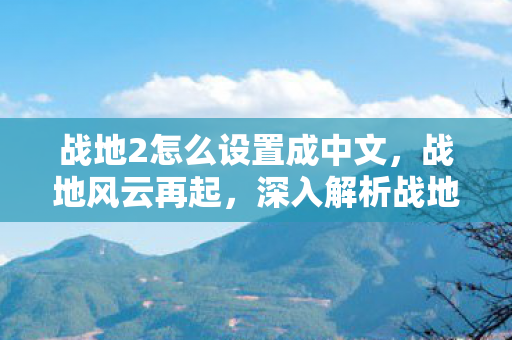 战地2怎么设置成中文，战地风云再起，深入解析战地2的世界