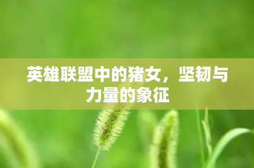 英雄联盟中的猪女，坚韧与力量的象征