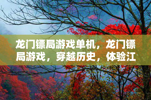 龙门镖局游戏单机，龙门镖局游戏，穿越历史，体验江湖风云