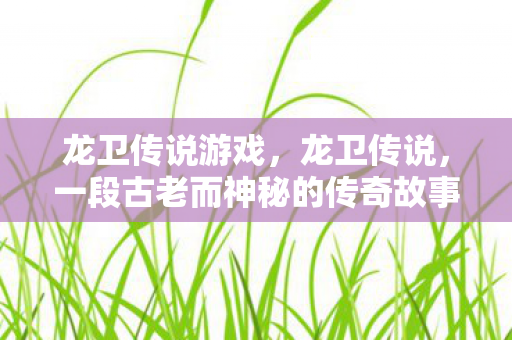龙卫传说游戏，龙卫传说，一段古老而神秘的传奇故事