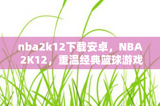 nba2k12下载安卓，NBA 2K12，重温经典篮球游戏下载攻略