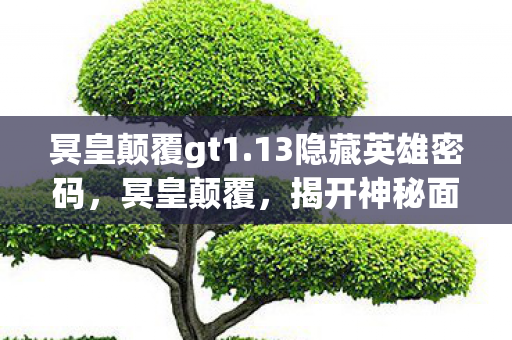 冥皇颠覆gt1.13隐藏英雄密码，冥皇颠覆，揭开神秘面纱下的真相