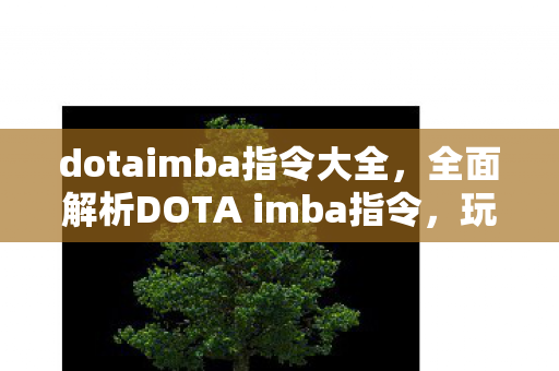 dotaimba指令大全，全面解析DOTA imba指令，玩转游戏指令，轻松上分！