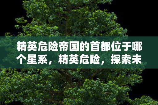 精英危险帝国的首都位于哪个星系，精英危险，探索未知的宇宙边缘