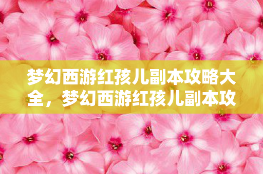 梦幻西游红孩儿副本攻略大全，梦幻西游红孩儿副本攻略