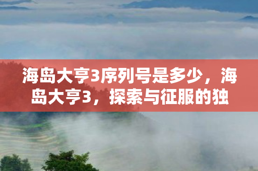 海岛大亨3序列号是多少，海岛大亨3，探索与征服的独家序列号之旅