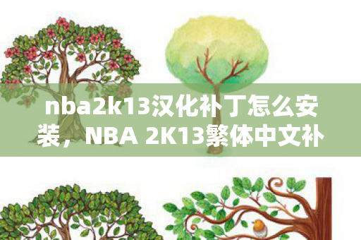 nba2k13汉化补丁怎么安装，NBA 2K13繁体中文补丁，游戏爱好者的福音
