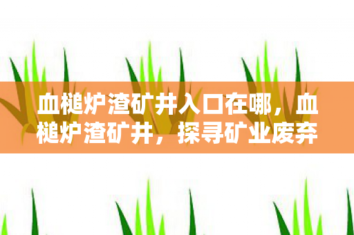 血槌炉渣矿井入口在哪，血槌炉渣矿井，探寻矿业废弃地的神秘面纱
