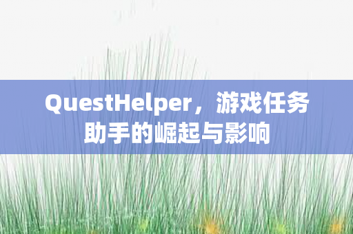QuestHelper，游戏任务助手的崛起与影响