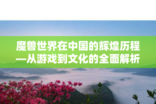 魔兽世界在中国的辉煌历程—从游戏到文化的全面解析