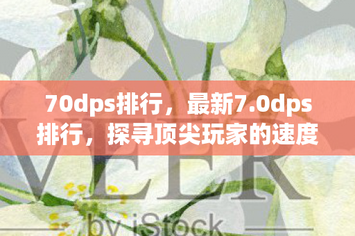 70dps排行，最新7.0dps排行，探寻顶尖玩家的速度与激情