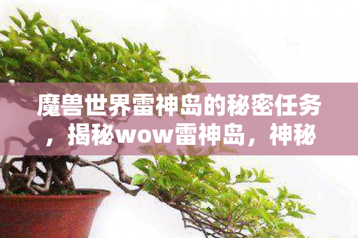 魔兽世界雷神岛的秘密任务，揭秘wow雷神岛，神秘之地背后的故事