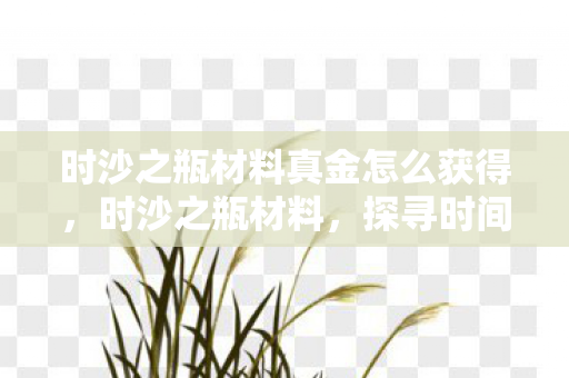 时沙之瓶材料真金怎么获得，时沙之瓶材料，探寻时间的秘密与未来的可能性