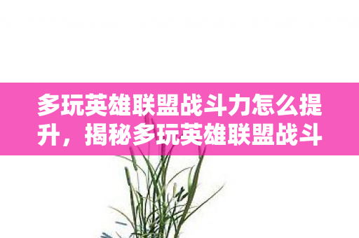 多玩英雄联盟战斗力怎么提升，揭秘多玩英雄联盟战斗力，如何提升你的战斗能力？