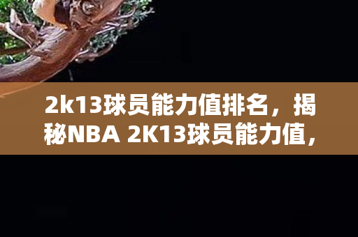 2k13球员能力值排名，揭秘NBA 2K13球员能力值，深度解读游戏内外的篮球英雄传奇