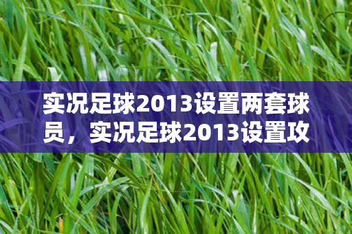 实况足球2013设置两套球员，实况足球2013设置攻略