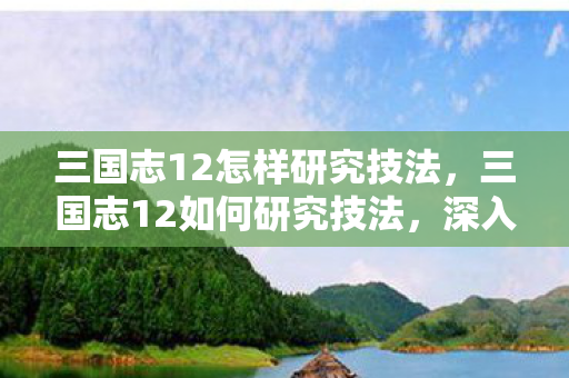 三国志12怎样研究技法，三国志12如何研究技法，深入解析战略战术的精髓