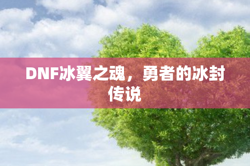 DNF冰翼之魂，勇者的冰封传说