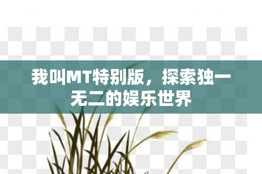 我叫MT特别版，探索独一无二的娱乐世界
