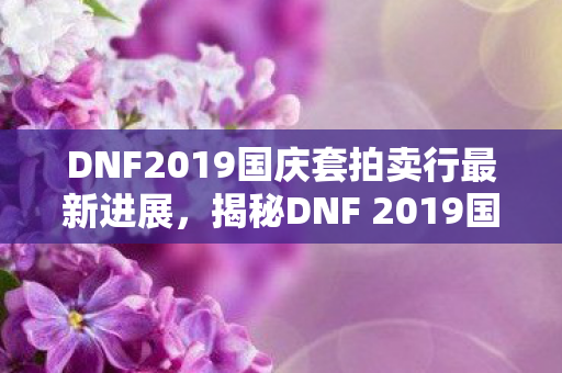 DNF2019国庆套拍卖行最新进展，揭秘DNF 2019国庆套，全新装备，助力冒险之旅！