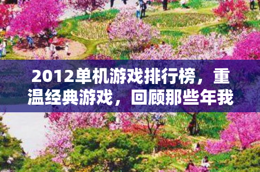 2012单机游戏排行榜，重温经典游戏，回顾那些年我们玩的单机游戏—那些年我们追过的单机游戏之巅峰岁月