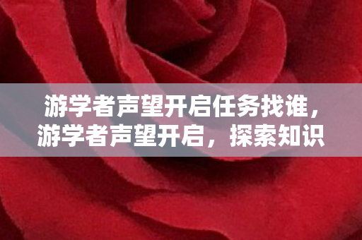 游学者声望开启任务找谁，游学者声望开启，探索知识的力量与无限可能
