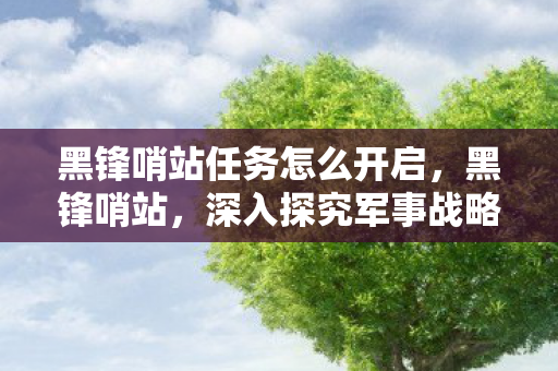 黑锋哨站任务怎么开启，黑锋哨站，深入探究军事战略与战术的交汇点