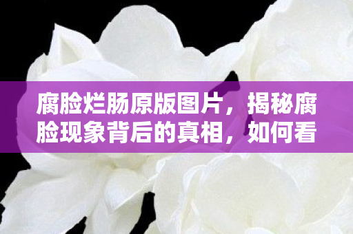 腐脸烂肠原版图片，揭秘腐脸现象背后的真相，如何看待现代社会的颜值焦虑？