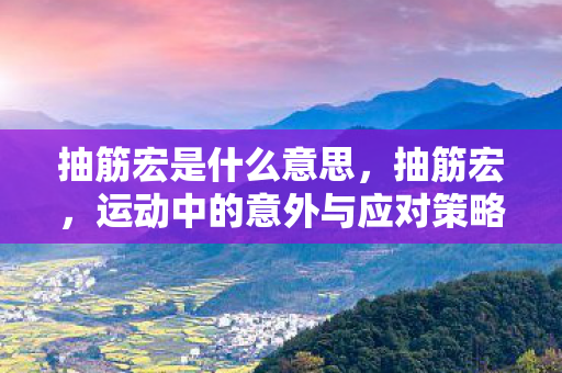 抽筋宏是什么意思，抽筋宏，运动中的意外与应对策略