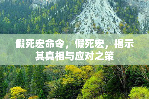 假死宏命令，假死宏，揭示其真相与应对之策