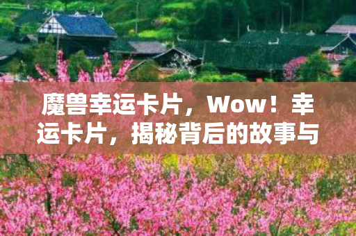 魔兽幸运卡片，Wow！幸运卡片，揭秘背后的故事与意义