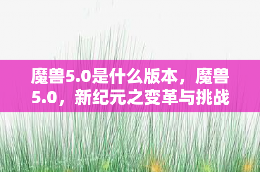 魔兽5.0是什么版本，魔兽5.0，新纪元之变革与挑战