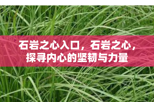 石岩之心入口，石岩之心，探寻内心的坚韧与力量