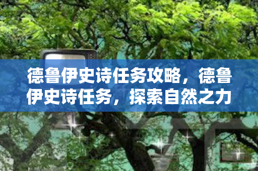 德鲁伊史诗任务攻略，德鲁伊史诗任务，探索自然之力的神秘之旅
