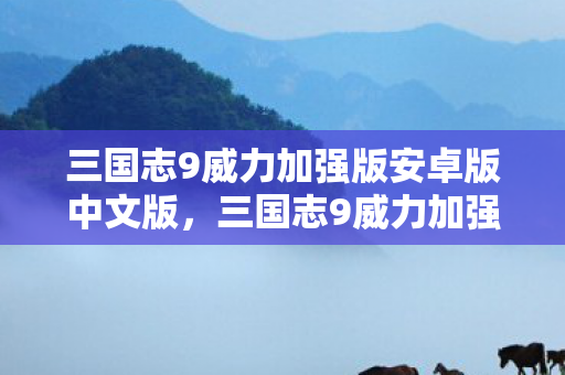 三国志9威力加强版安卓版中文版，三国志9威力加强版下载指南，重温经典战略游戏