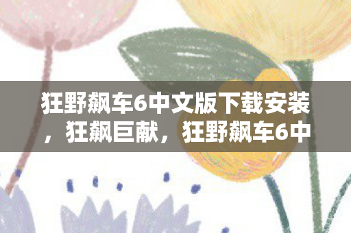 狂野飙车6中文版下载安装，狂飙巨献，狂野飙车6中文版评测与体验