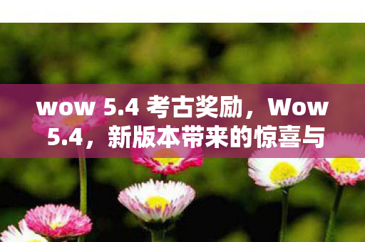 wow 5.4 考古奖励，Wow 5.4，新版本带来的惊喜与挑战