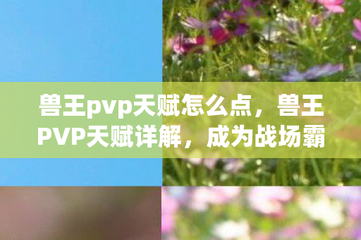 兽王pvp天赋怎么点，兽王PVP天赋详解，成为战场霸主的关键之选