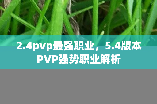 2.4pvp最强职业，5.4版本PVP强势职业解析