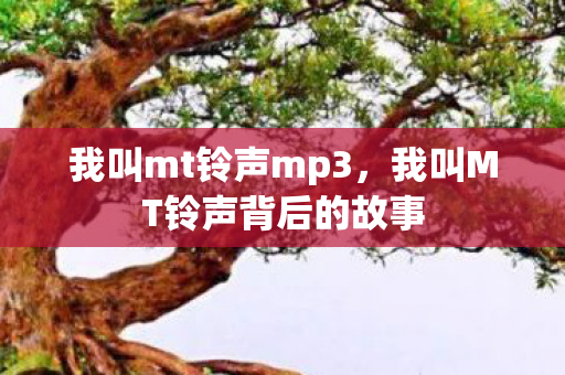 我叫mt铃声mp3，我叫MT铃声背后的故事