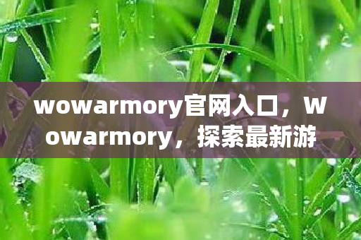 wowarmory官网入口，Wowarmory，探索最新游戏武器的秘密