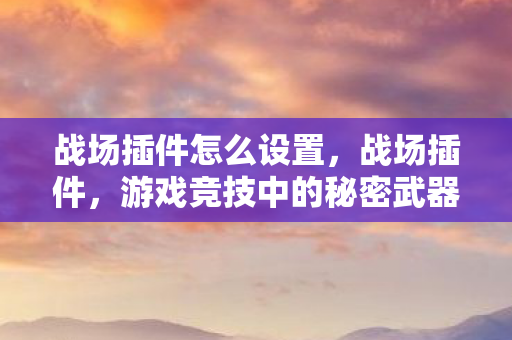 战场插件怎么设置，战场插件，游戏竞技中的秘密武器