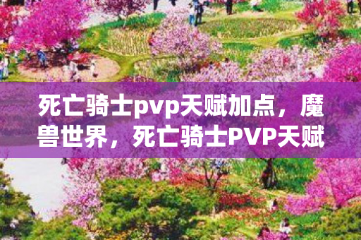 死亡骑士pvp天赋加点，魔兽世界，死亡骑士PVP天赋详解