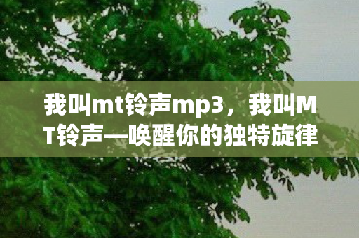 我叫mt铃声mp3，我叫MT铃声—唤醒你的独特旋律